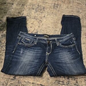 Express Dark Blue Skinny Jeans for Women